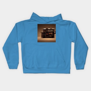 Steampunk Tokyo Ramen Food Truck Kids Hoodie